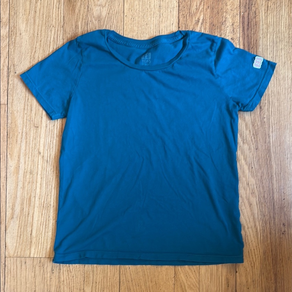 Women’s Topo Designs Teal Short Sleeve T-Shirt XS